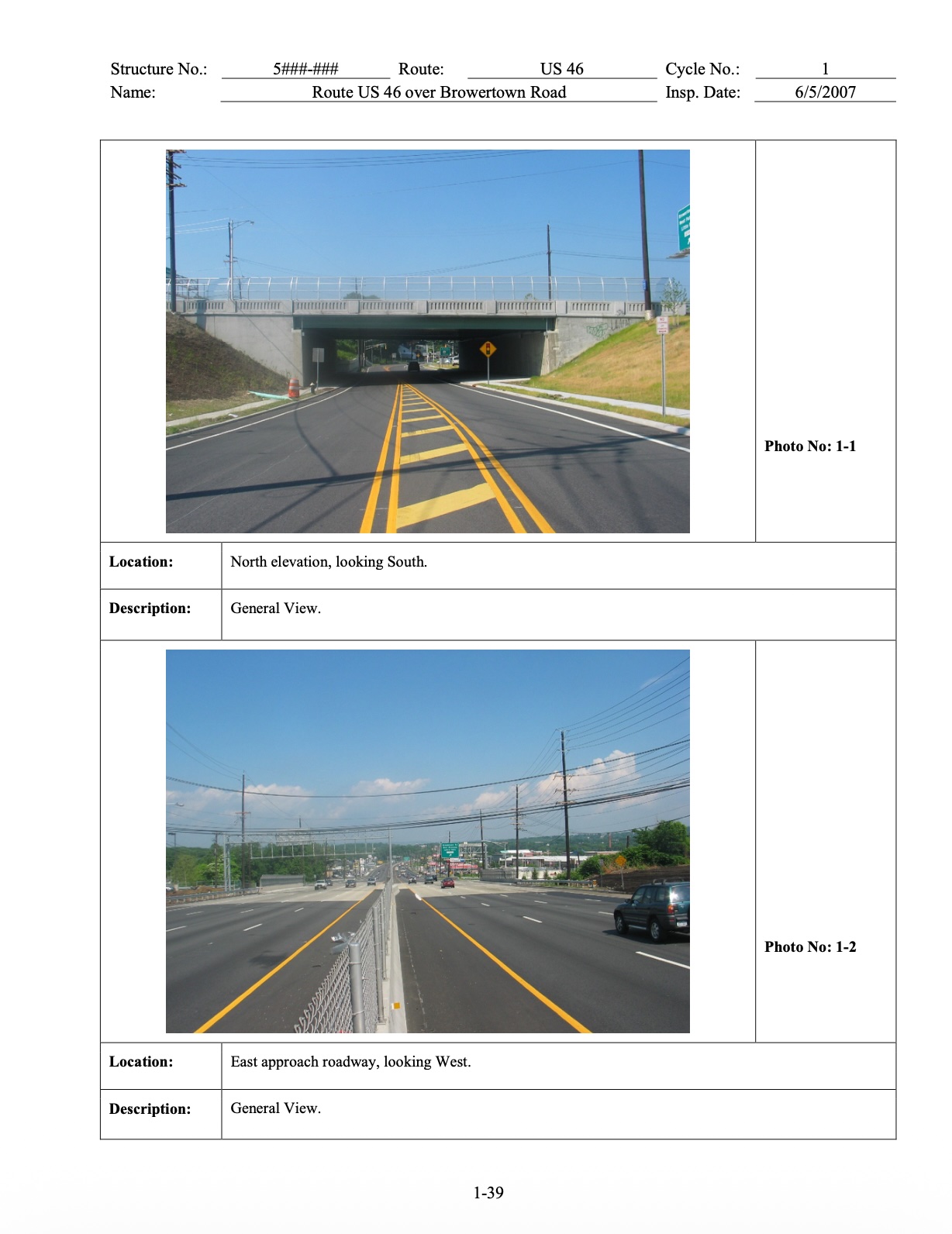Inspection photo log